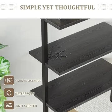 Furmax 5-Tier Wall Mount Shelf Stylish Storage Solution