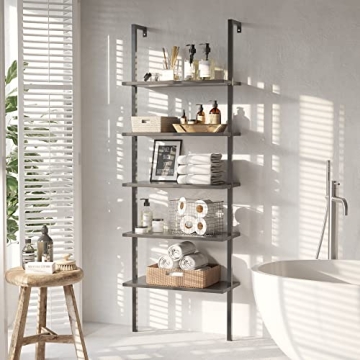 Furmax 5-Tier Wall Mount Shelf Stylish Storage Solution