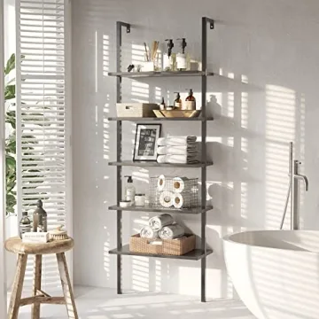 Furmax 5-Tier Wall Mount Shelf Stylish Storage Solution