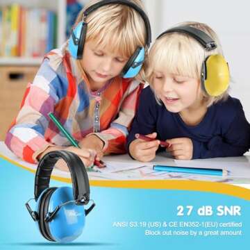 ProCase Noise Cancelling Headphones for Kids Toddler, SNR 27dB Noise Reduction Ear Muffs, Kids Ear P...