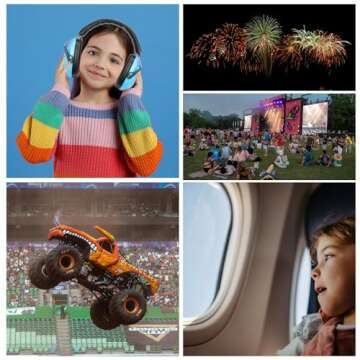 ProCase Noise Cancelling Headphones for Kids Toddler, SNR 27dB Noise Reduction Ear Muffs, Kids Ear Protection for Fireworks Autism, Sensory Headphones for Autistic Kids -Blue