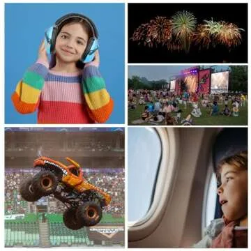 ProCase Noise Cancelling Headphones for Kids Toddler, SNR 27dB Noise Reduction Ear Muffs, Kids Ear Protection for Fireworks Autism, Sensory Headphones for Autistic Kids -Blue