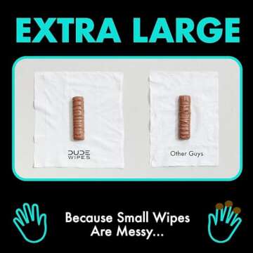 DUDE Wipes Conversation Hearts Candy Gift For Him Bundle With 1 Pack 48 Flushable Wipes Mint Chill - Valentines Day Gift for Him - Sewer & Septic Safe