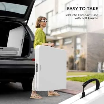 VINGLI 6 Foot Portable Folding Table for Indoor Use