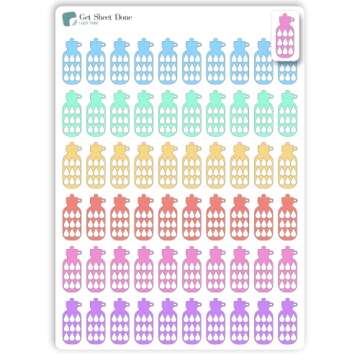Water Habit Tracker Planne Sticker / 60 Daily Write In Smudge Proof Vinyl Stickers (1/2”H) / Hydrate Tracking Health Wellness Self Care/Essential Productivity Life/Bullet Bujo Journal (One Sheet)