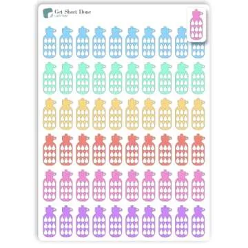 Water Habit Tracker Planne Sticker / 60 Daily Write In Smudge Proof Vinyl Stickers (1/2”H) / Hydrate Tracking Health Wellness Self Care/Essential Productivity Life/Bullet Bujo Journal (One Sheet)