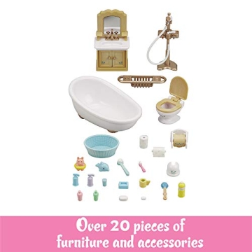 Calico Critters Country Bathroom Set Quality Dollhouse Toy
