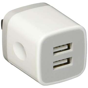 FiveBox Dual Port USB Wall Charger - 3 Pack Fast Charging