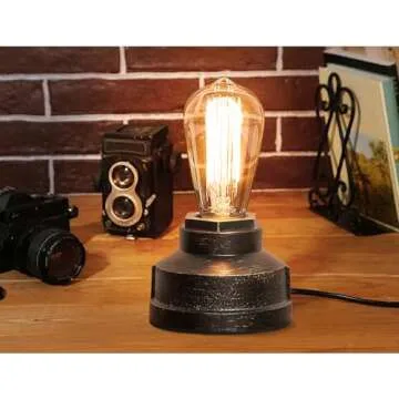 Boncoo Touch Control Table Lamp for Vintage Style Decor