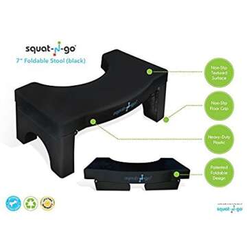 SQUAT-N-GO Folding Squatting Stool for Travel and Home