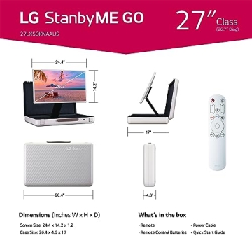 LG StanbyME Go Portable Smart 1080P Touch Screen Display