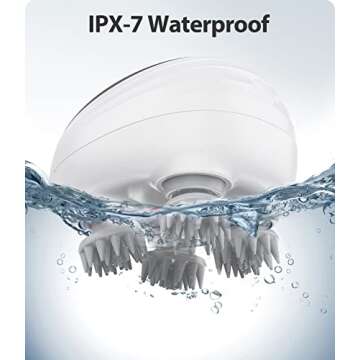 VIVIYA Electric Scalp Massager, Waterproof Electric Hair Massager with 8 Massage Claws, Portable Head Massager Scalp Stress Relax, Handheld Hair Scalp Massager for Stress Relief