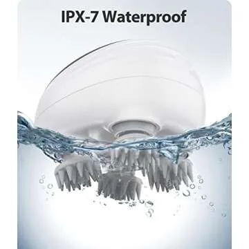 VIVIYA Electric Scalp Massager, Waterproof Electric Hair Massager with 8 Massage Claws, Portable Head Massager Scalp Stress Relax, Handheld Hair Scalp Massager for Stress Relief