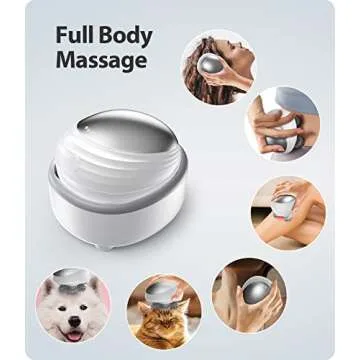 VIVIYA Electric Scalp Massager, Waterproof Electric Hair Massager with 8 Massage Claws, Portable Head Massager Scalp Stress Relax, Handheld Hair Scalp Massager for Stress Relief