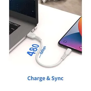 1ft iPhone Charge Cable Short, 5Pack USB to Lightning Cord for Fast Charging Stations 1 Foot Compatible with Apple iPhone 12 11 Pro Max Xs 8 7 6 5 Plus, iPad Air/Mini