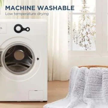 Westinghouse Electric Blanket Throw Size, Soft Plush Sherpa Heated Blanket with 6 Heating Levels & 2-10 Hours Auto-Off, Machine Washable, 50x60 inches, Light Grey