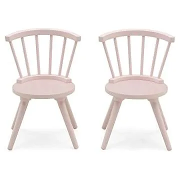 Delta Children Windsor 2-Piece Chair Set, Blush Pink