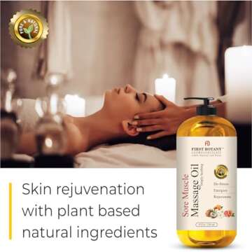 First Botany Arnica Sore Muscle Massage Oil 8oz