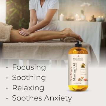 First Botany Arnica Sore Muscle Massage Oil 8oz