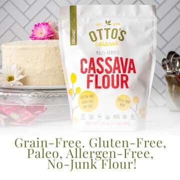 Otto's Naturals Certified Organic Cassava Flour - Your Gluten-Free, Grain-Free Baking Solution
