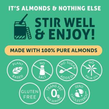 Crazy Richard's 100% All-Natural Creamy Dry Roasted Almond Butter with No Added Sugar and Non-GMO (16 Ounce, Pack of 1)