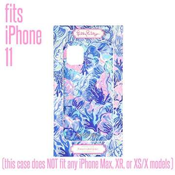 Lilly Pulitzer Cute Pink/Blue iPhone 11 Case for Women, Shade Seekers