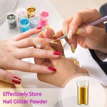 Embroidery Diamond Storage Box, JUSTDOLIFE Storage Boxes for Diamond Painting with 30 Small Beads Diamond Painting Storage Containers with Lid for Jewelry DIY Art Craft Rhinestones Sewing