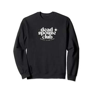 Dead Spouse Club Summer 2023 Sweatshirt in White - Classic Fit
