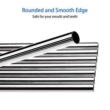 Tomorotec 30 Pack Reusable Metal Straws set