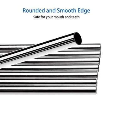 Tomorotec 30 Pack Reusable Metal Straws set
