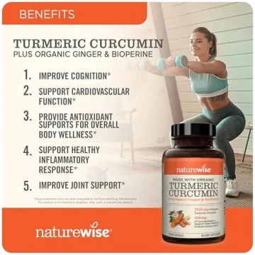 NatureWise Curcumin Turmeric 2250mg Supplement for Joint Health