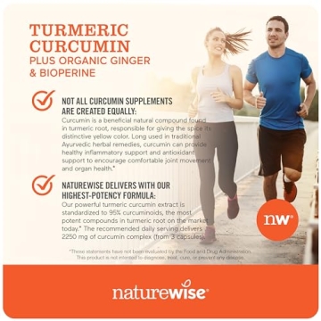 NatureWise Curcumin Turmeric 2250mg Supplement for Joint Health