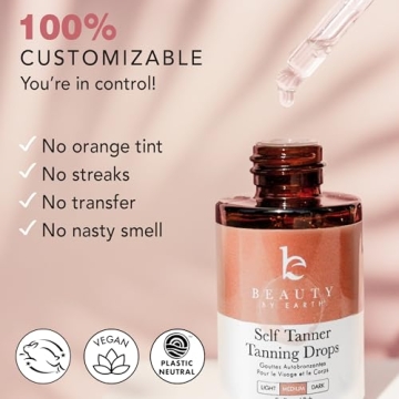 Natural Self Tanning Drops - Customizable Face & Body Tan