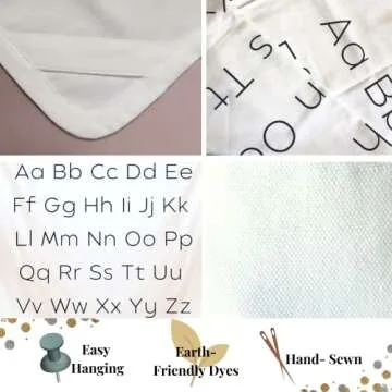 Kiavé ABC Learning Chart for Toddlers Nursery Playroom