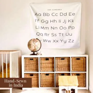 Kiavé ABC Learning Chart for Toddlers Nursery Playroom