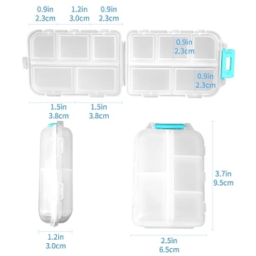 Zuihug Travel Pill Organizer Compact and Portable Solution