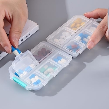 Zuihug Travel Pill Organizer Compact and Portable Solution