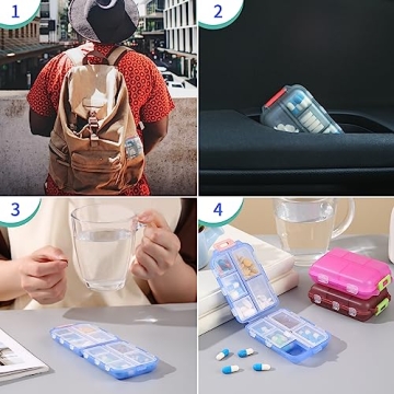 Zuihug Travel Pill Organizer Compact and Portable Solution
