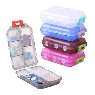 Zuihug Travel Pill Organizer Compact and Portable Solution