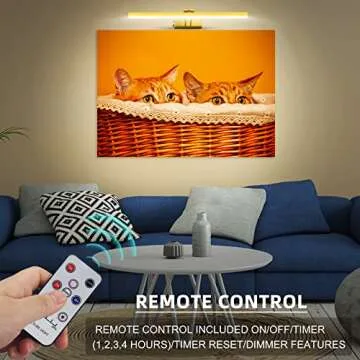 YAMMIY 17" Rechargeable Dimmable Wireless Picture Light