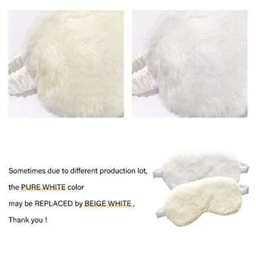 Soft Plush Eye Mask 4-Pack for Comfortable Sleeping