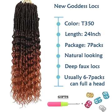 Paraglame Ocean Wave Crochet Hair Curly Braiding Hair Deep Wave Braiding Hair for Bohemian Knotless ...