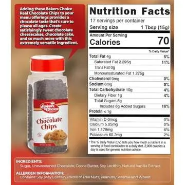 Delicious Dairy Free Mini Chocolate Chips - Ideal for Baking!