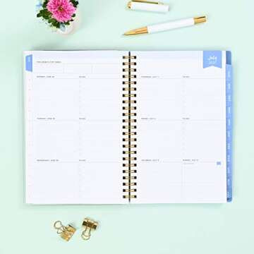 Blue Sky Day Designer Planner 2021-2022 Essential Organizer