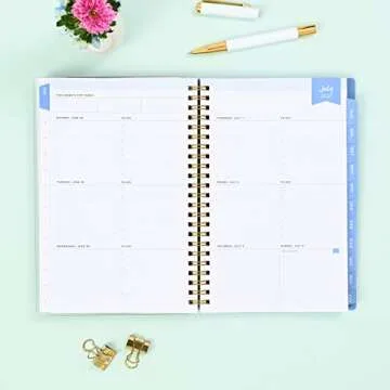 Blue Sky Day Designer Planner 2021-2022 Essential Organizer