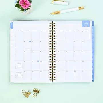 Blue Sky Day Designer Planner 2021-2022 Essential Organizer
