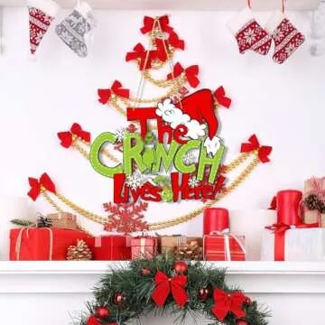 Charming Christmas Decorations Hanging Sign for Your Home