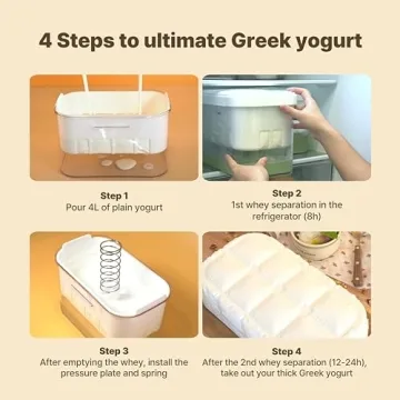 Delicious Greek Yogurt Maker with Eco-Friendly Strainer