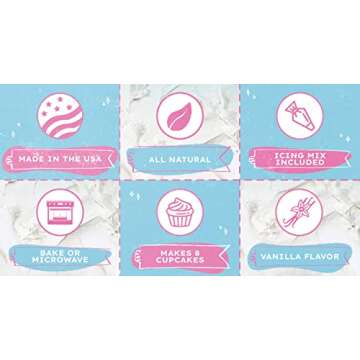 Dog Birthday Cake Mix 6 Flavors - Cake Mix for Dogs, Icing Mix, Bake or Microwave, Made in USA, All Natural Fluffy & Moist Dog Cake by Puppy Cake Mix