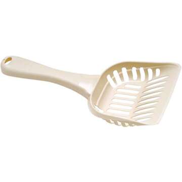 Petmate Litter Scoop for Cats, Large Size, Bleached Linen